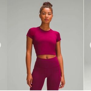 Lululemon Swiftly Tech Cropped Short-Sleeve Shirt 2.0